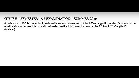 SOLUTION - SUMMER 2020 Q.1 (a) GTU BASIC ELECTRICAL ENGINEERING (3110005)