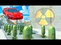 EXPERIMENT - Cars vs Nuclear Bombs - BeamNG Drive  | CrashTherapy