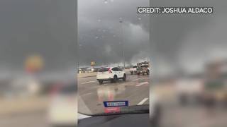 Video shows tornado going through I-10 at the Rim area in San Antonio, Texas | BREAKING NEWS