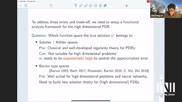Prof. Jianfeng Lu | A Priori Error Analysis for Solving High Dimensional Elliptic PDEs Based on...