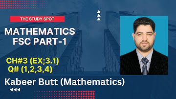 Matrices and Determinants | CH#3 | EX;3.1, Q#1,2,3,4 | Fsc/ICs Mathematics part-1