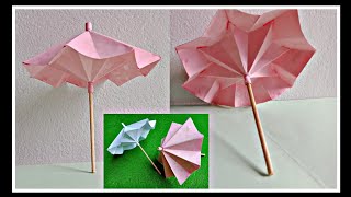 Hướng dẫn cách gấp Cây Dù,Ô, bằng giấy ORIGAMI | how to make an umbrella with a simple ORIGAMI paper