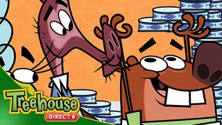 Scaredy Squirrel - The Paddy Party Problem / Hamsitcorn | Full Episode | Treehouse Direct