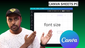 Change font size in canva sheets | How to change font size in canva sheets