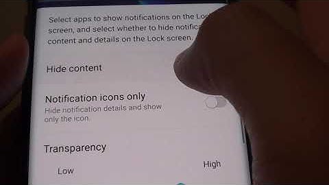 Samsung Galaxy S9: How to Show / Hide Lock Screen Content
