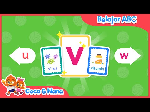 Letter V Flashcards for Kids and Toddlers | Learn the ABCs | Coco and Nana