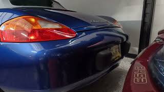 2002 Porsche Boxster S cobalt blue cold start