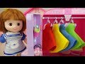 Baby doll dress room and house baby Doli play