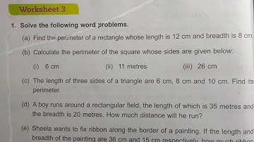 DAV Class 4 unit 11 worksheet 3 ।। Math class 4 chapter 11 worksheet 3 dav public school