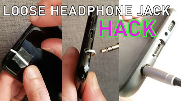 Super Easy Loose Headphone Jack Hack - Semi Permanent Fix