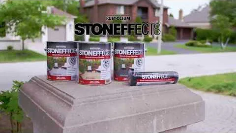 Re-finish your concrete surfaces with an amazing granite look Rust Oleum Stoneffects®