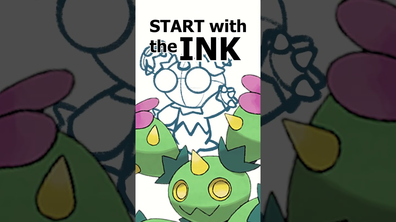 Pokemon Fan Art! Drawing Maractus Pointy Boi 