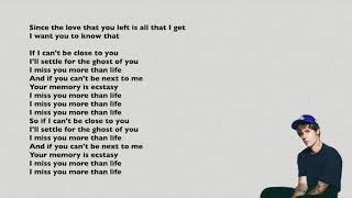 ghost - justin bieber #iwantyoutoknowthat #cantbeclosetoyou #slowsong