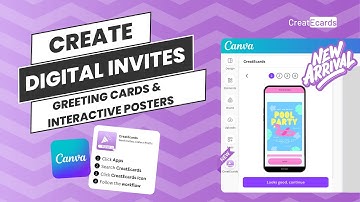 New eCard App in Canva | Create Digital Invitations, Greeting Cards & Interactive Posters