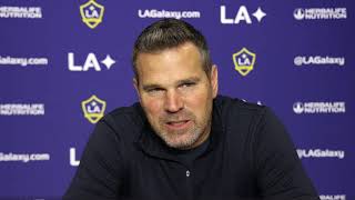 Head coach Greg Vanney speaks after LA Galaxy match against Houston Dynamo