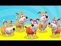 BEŞ KÜÇÜK KÖPEK - Hayvanlı Şarkılar - Mini Anima Çocuk Şarkıları