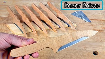 Making a Knife With Replaceable Blades | Razor Blade Knife