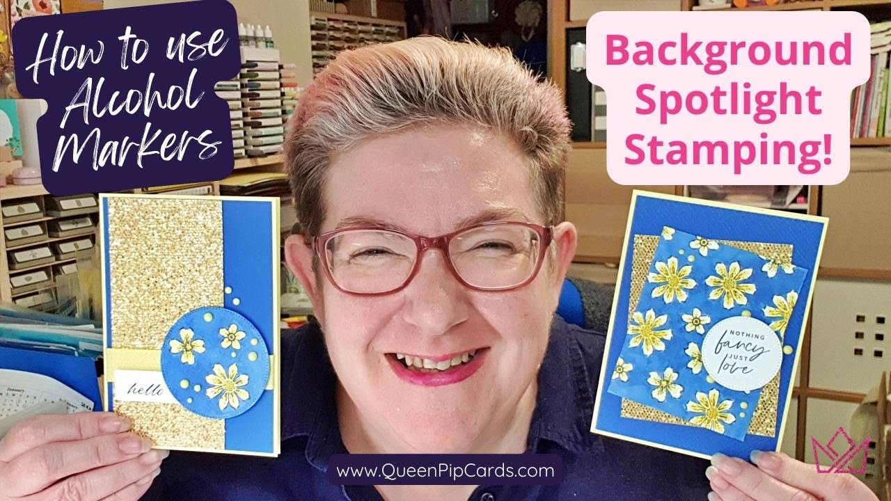Spotlight Stamping with Alcohol Markers - YouTube
