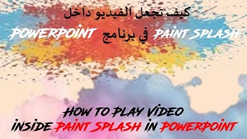 Play Video Inside Paint Splash in PowerPoint