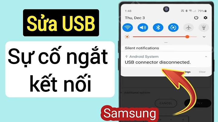 Galaxxy s8 lỗi ko kết nối máy tính