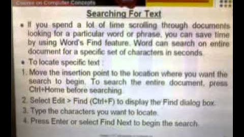 DOEACC CCC Word Processing Part 4 in English by Sudhanshu (RIIT) IT Expert