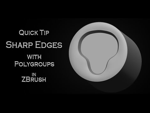 how to get crisp edges in zbrush