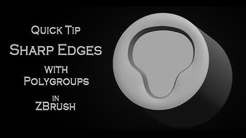 Quick tip tutorial: Creating crisp edges using Polish by Groups in Pixologic ZBrush 4R6