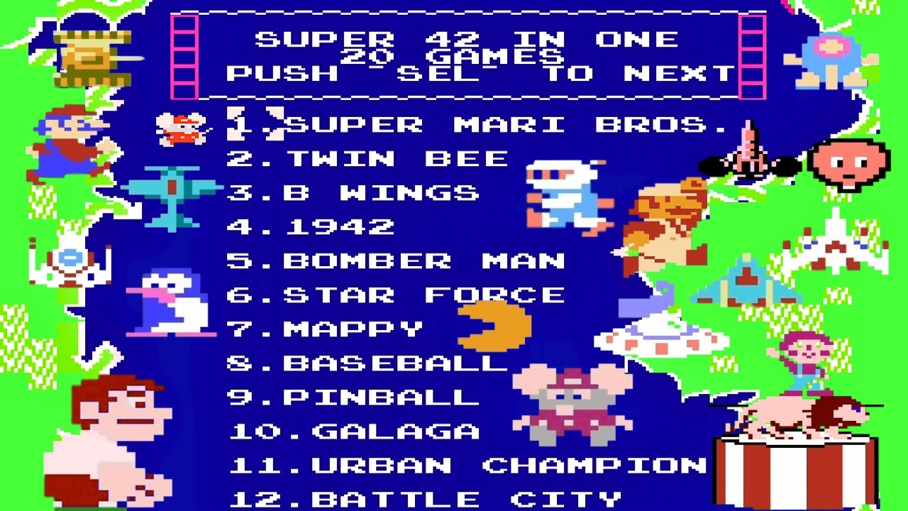 Nes 42 in 1 Gameplay : New Retro Blast From Past!