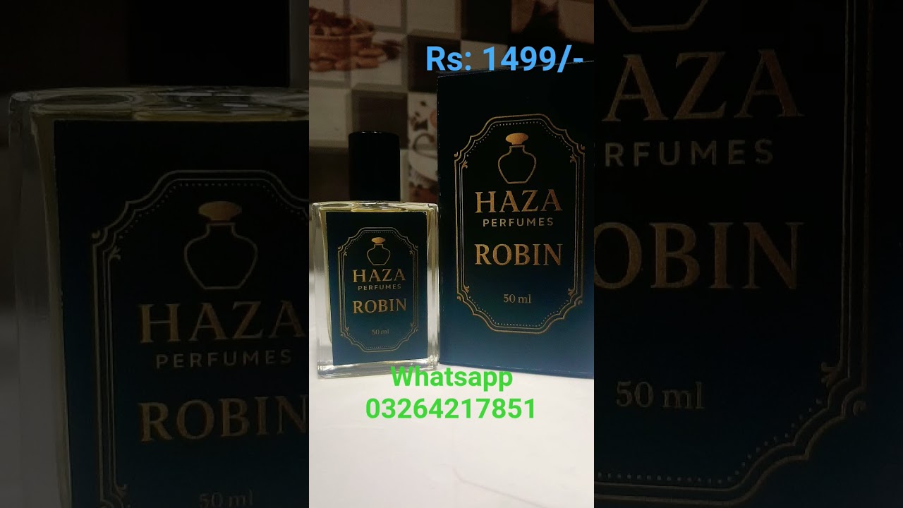 Haza Perfumes -  Robin - 50ml Perfume - 8 to 10 hr Lasting 