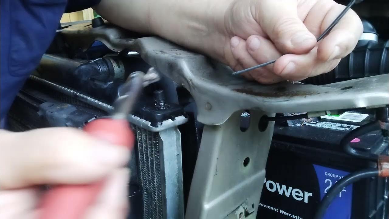 Repair plastic radiator tanks by Plastic welding using Harbor Freight