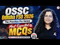 Odisha FSO 2026 | Food Safety Officer Most Expected MCQs | OSSC FSO MCQs #3 | By Mahima Ma'am
