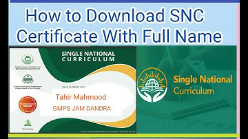 SNC Training Certificate , SNC Traing Cerificate Download , How to get SNC Training Certificate