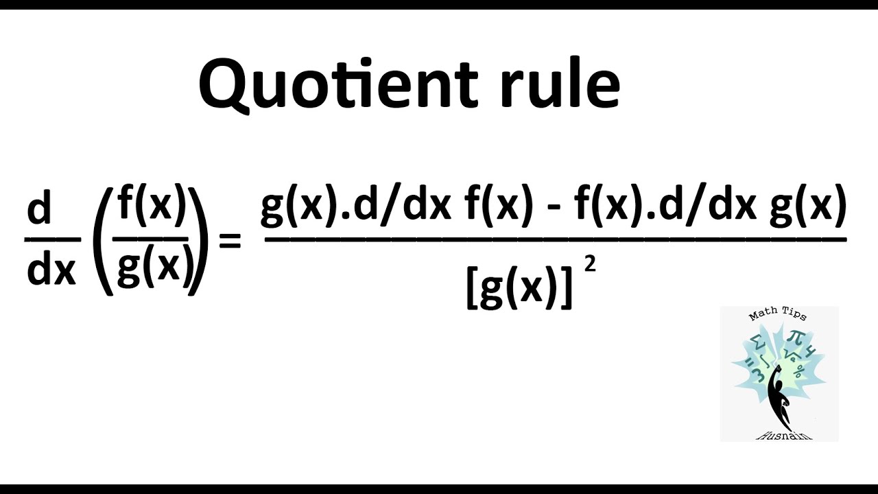 quotient rule calculus quotient rule calculus