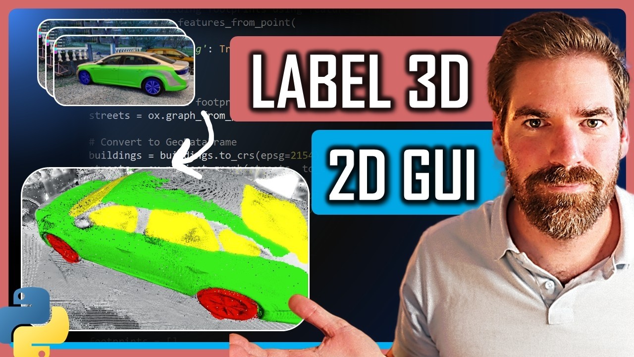 Real-Time 3D Point Cloud Labelling from 2D Images (R&D workflow) - YouTube