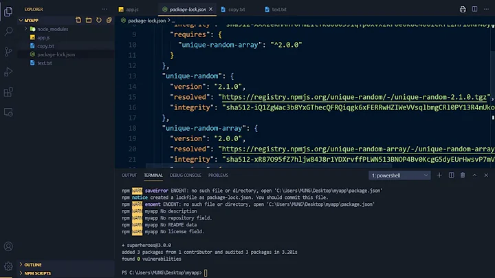 03. Installing NPM Package Manager installing external module