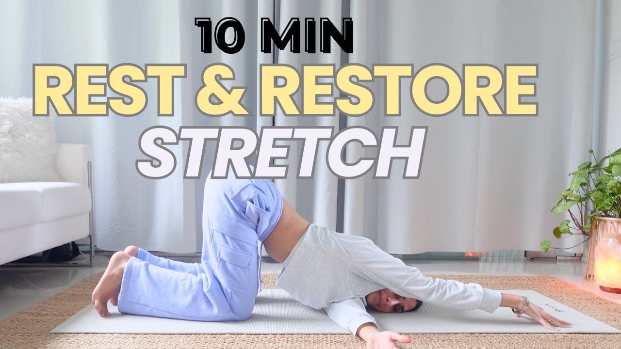 10-минутная расслабляющая йога-растяжка | Быстрая практика расслабления всего тела (Йога с Нэнси)