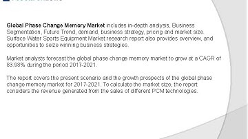 Global Phase Change Memory Market