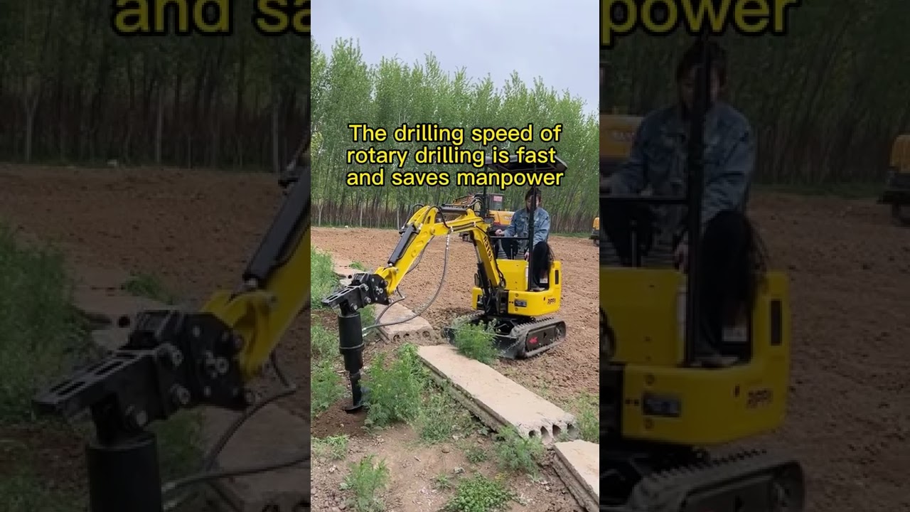 The mini excavator that girls can easily operate.
