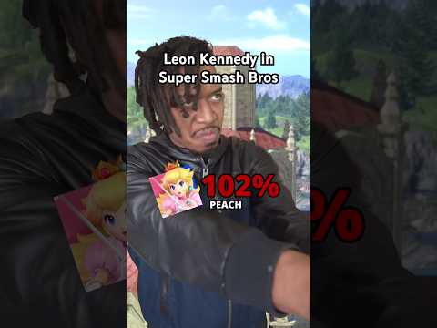 Leon in Super Smash Bros #residentevilrequiem #re9