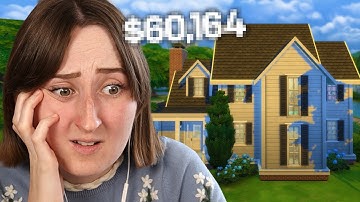 building a sims house with a *RANDOM BUDGET* challenge