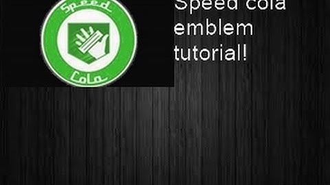 Black ops 3 Emblem tutorial Speed cola