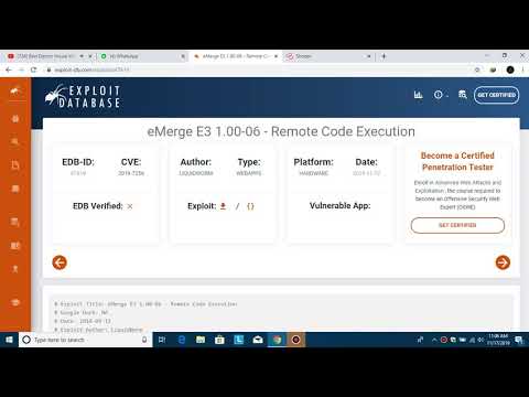 eMerge Remote Code Execution
