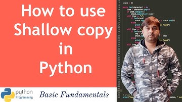 How to use Shallow copy in Python
