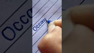 Occasion Writing With Gel Pen ✨ | #handwriting #shorts