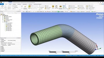 How to Mesh Tube with Bends || How to use Biasing in ANSYS WORKBENCH