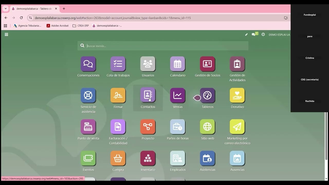 Formación del CREA ERP - Sesión 1
