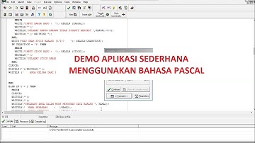 DEMO APLIKASI SEDERHANA MENGGUNAKAN BAHASA PASCAL