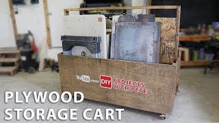 Organize your garage or shop with a plywood storage cart. This plywood storage cart is simple to make and will hold plywood, 