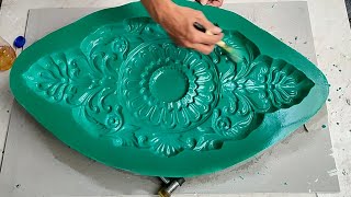 How to make fiber mold for oval center panel ceiling medallion