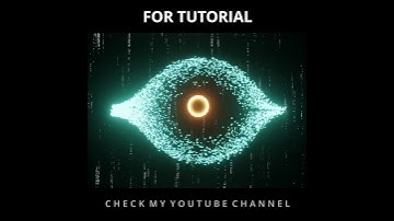 (Tutorial Available) Sci-Fi Eye Shape With Particle Simulation #shorts #youtubeshorts #trending